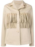 Ermanno Scervino Tassel Embellished Jacket - Neutrals