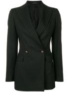 Tagliatore Metallic Pinstripe Blazer - Black