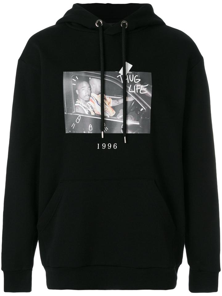 Throwback. Patch Long-sleeve Hoodie - Black