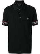 Philipp Plein Logo Detail Polo Shirt - Black
