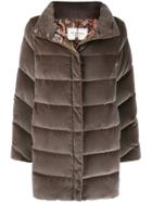 Etro Panelled Padded Coat - Grey