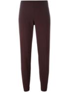Brunello Cucinelli Cropped Trousers, Women's, Size: 50, Pink/purple, Polyamide/spandex/elastane/virgin Wool