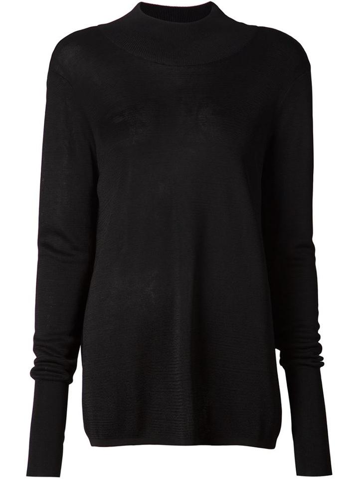 Dion Lee Open Back Knit Top, Women's, Size: 12, Black, Rayon