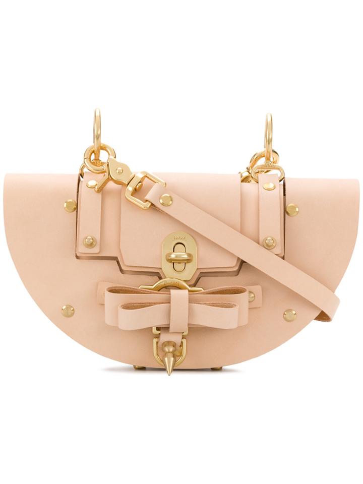 Niels Peeraer Bow Buckled Shoulder Bag - Nude & Neutrals