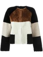 Philosophy Di Lorenzo Serafini Reversible Shearling Jacket, Women's, Size: 44, Sheep Skin/shearling