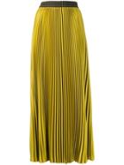 Luisa Cerano Long Pleated Skirt - Yellow