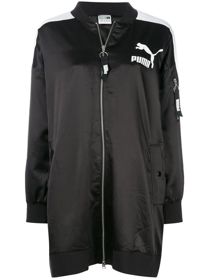 Puma Archive T7 Long Bomber Jacket - Black