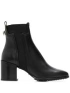 Tod's Block Heel Ankle Boots - Black