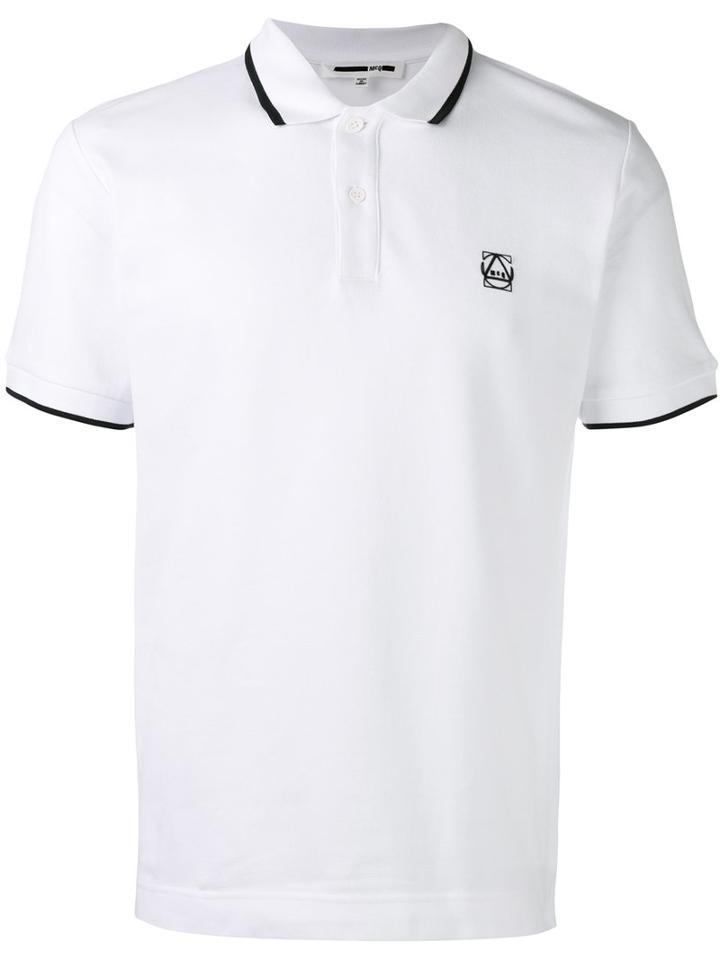 Mcq Alexander Mcqueen Embroidered Logo Polo Shirt, Men's, Size: Xl, White, Cotton