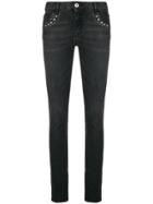 Just Cavalli Embellished Skinny Jeans - Black