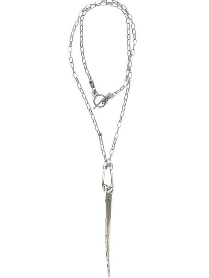 Lost & Found Ria Dunn Ria Dunn X Lee Brennan Necklace, Men's, Grey, Silver/stainless Steel