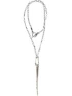 Lost & Found Ria Dunn Ria Dunn X Lee Brennan Necklace, Men's, Grey, Silver/stainless Steel