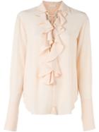 Chloe Lace-up Ruffle Shirt