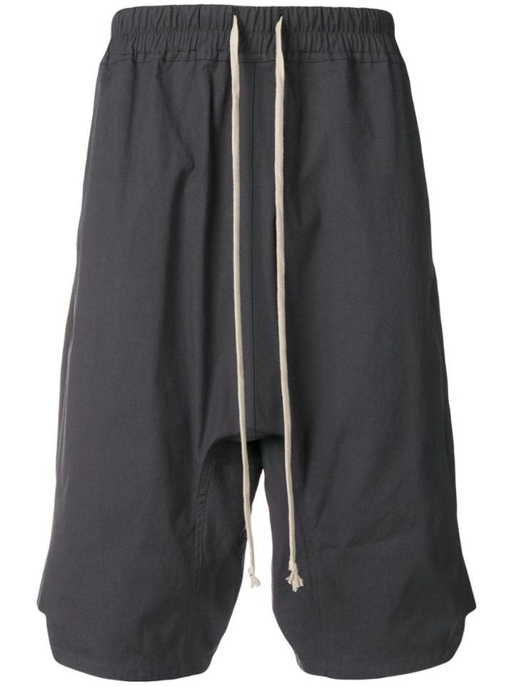 Rick Owens Basket Swinger Shorts - 36 Blu Jay