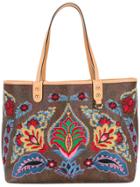 Etro Embroidered Tote Bag - Multicolour