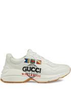 Gucci Graphic Print Low-top Sneakers - White