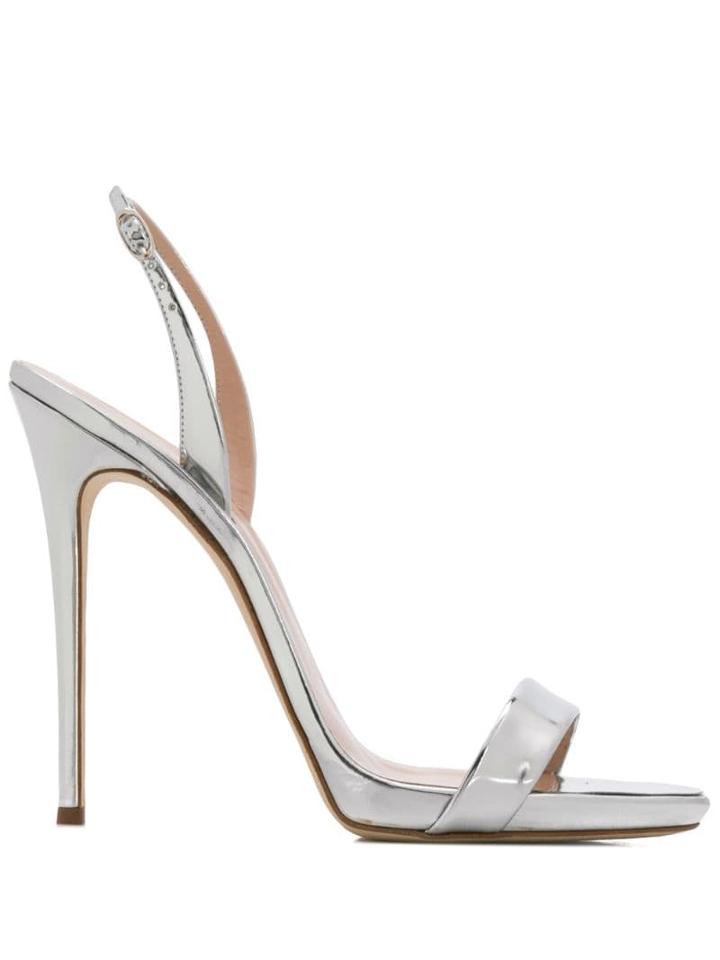Giuseppe Zanotti Sophie Stiletto Sandals - Silver
