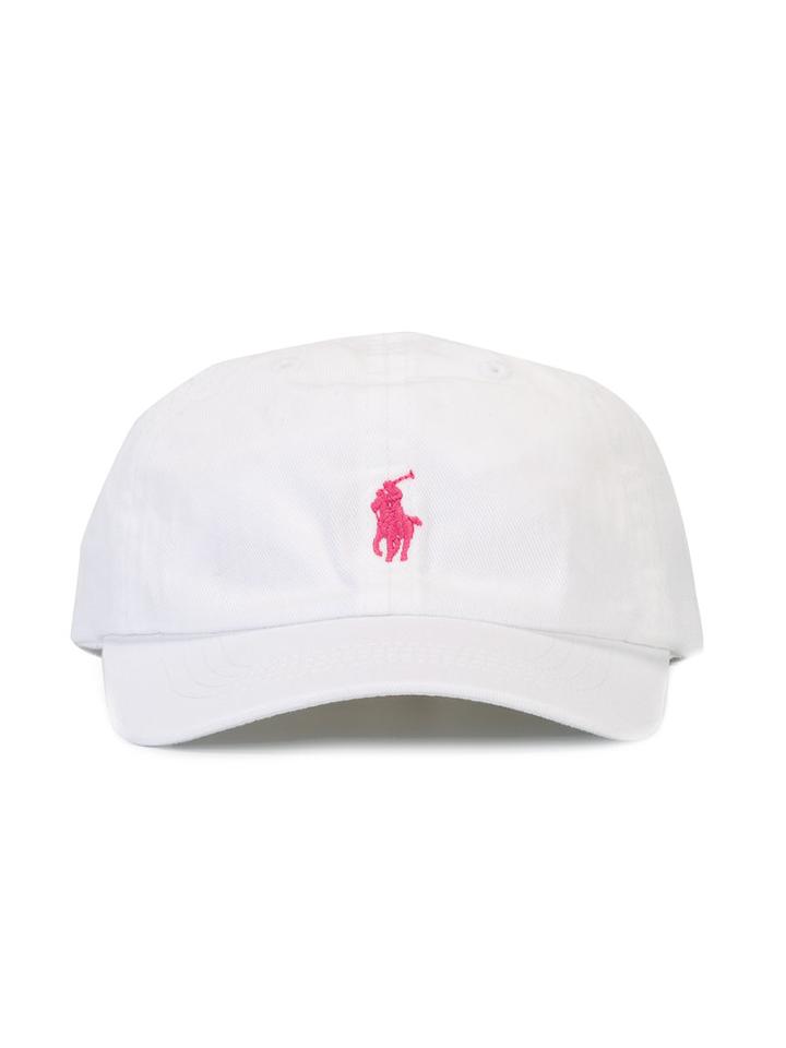 Ralph Lauren Kids Logo Embroidered Cap, Girl's, White