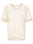 Cmmn Swdn Beige Fishnet T-shirt - Neutrals