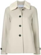 Harris Wharf London Loden Faux Fur Trimmed Jacket - Neutrals