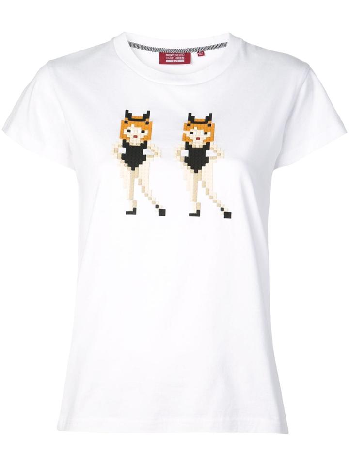 Mostly Heard Rarely Seen 8-bit Twins T-shirt - White