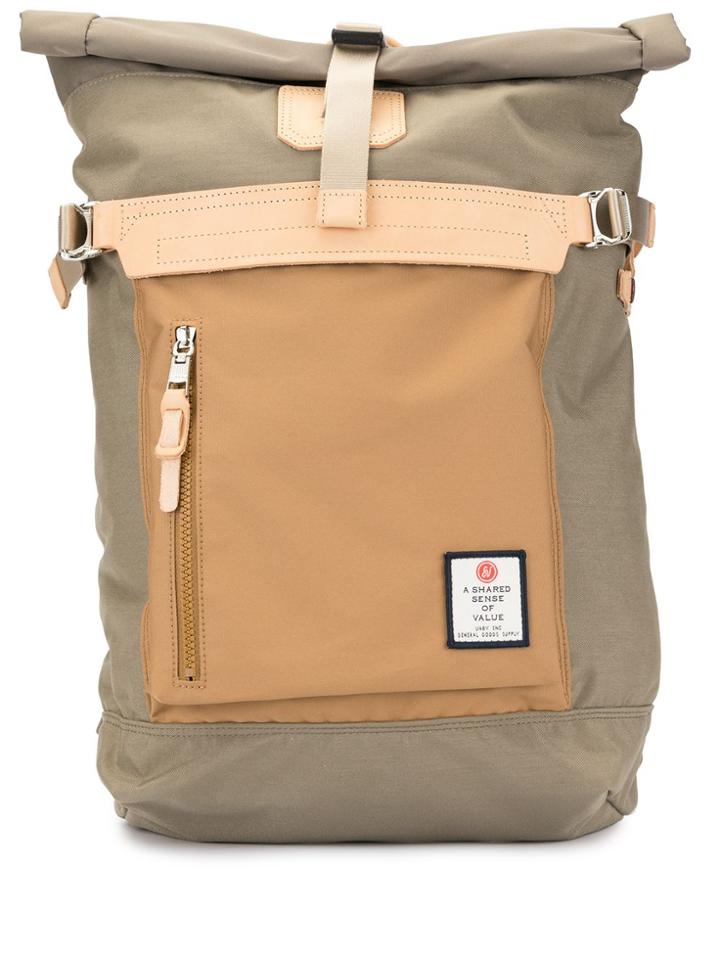 As2ov Foldover Top Backpack - Brown