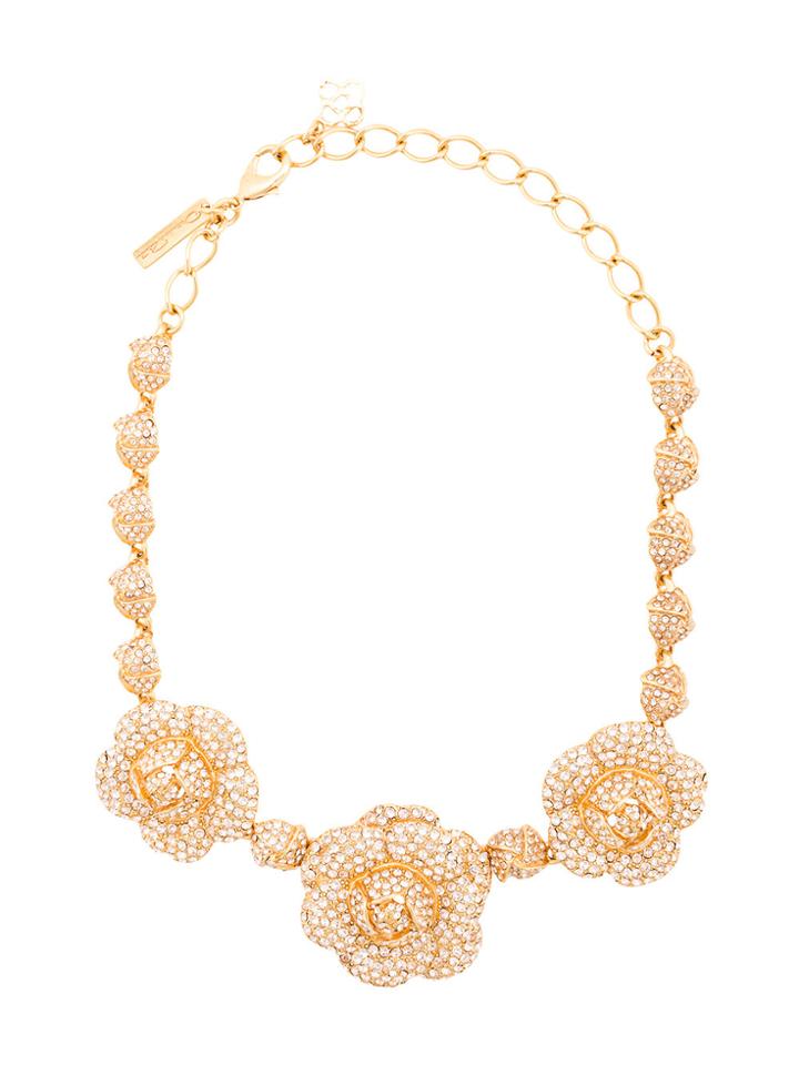 Oscar De La Renta Gardenia Necklace - Metallic