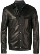 Salvatore Santoro Button-up Leather Jacket - Black