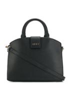 Dkny Monogram Top-handle Bag - Black