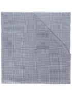 Emporio Armani Square Pattern Scarf - Blue