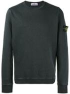 Stone Island - Embroidered Logo Sweatshirt - Men - Cotton - Xl, Grey, Cotton