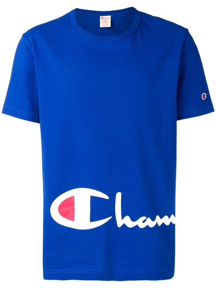 Champion Logo Printed T-shirt - Blue