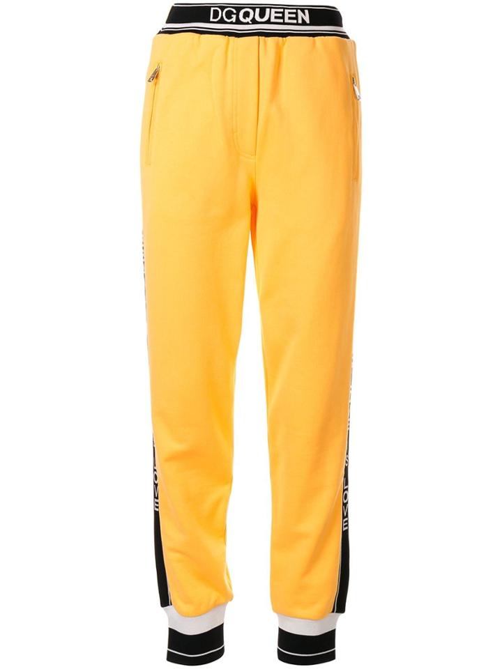 Dolce & Gabbana Logo Band Tracksuit Bottoms - Yellow