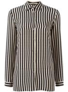 Etro Striped Shirt, Women's, Size: 42, Black, Silk