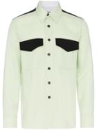 Calvin Klein 205w39nyc Flap Pocket Virgin Wool Shirt - Green