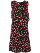 Marni Floral Print Shift Dress, Women's, Size: 40, Black, Viscose/silk