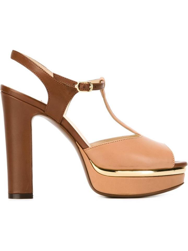 L'autre Chose Two-tone Platform Sandals
