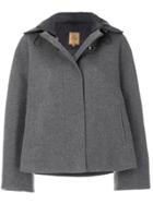 Fay Cropped Cape Coat - Grey