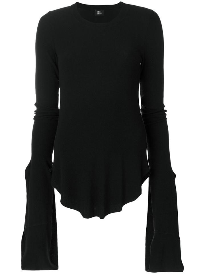 Lost & Found Ria Dunn Ruffled Jumper - Black