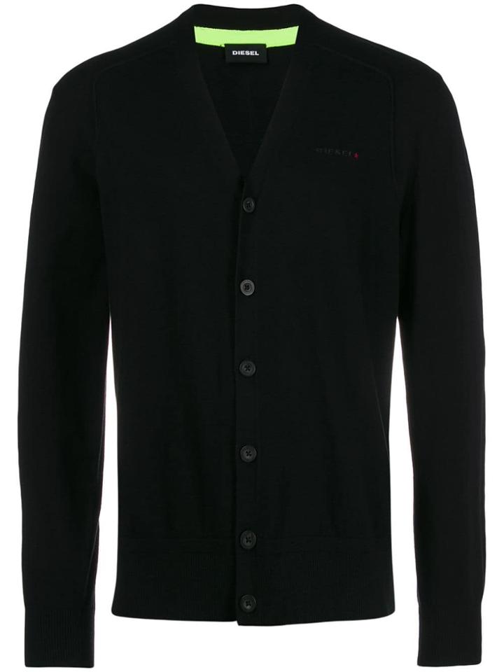 Diesel Loose Fit Cardigan - Black