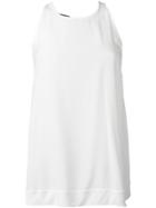 Rochas Embroidered Back Detail Top - White