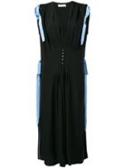 Marni Tie Shoulder Midi Dress - Black