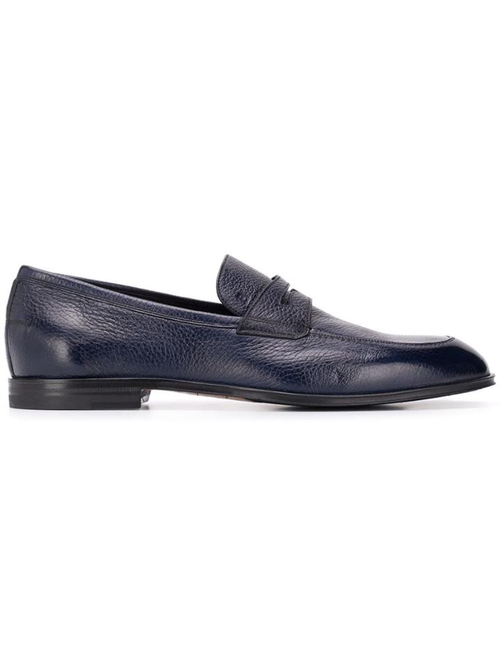 Bally Classic Grained Loafers - Blue