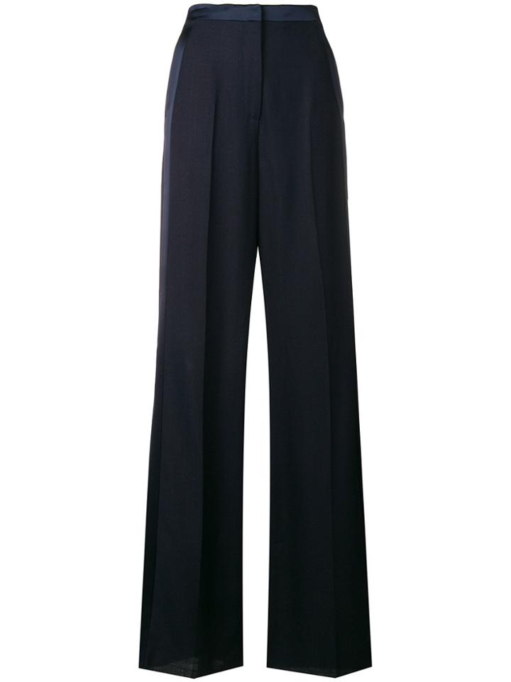 Roberto Cavalli Side Stripe Wide Leg Trousers - Blue