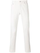 Brunello Cucinelli Slim-fit Jeans, Men's, Size: 48, White, Cotton/spandex/elastane/polyester