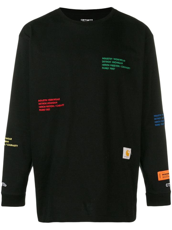 Heron Preston Carhartt Wip Sweatshirt - Black