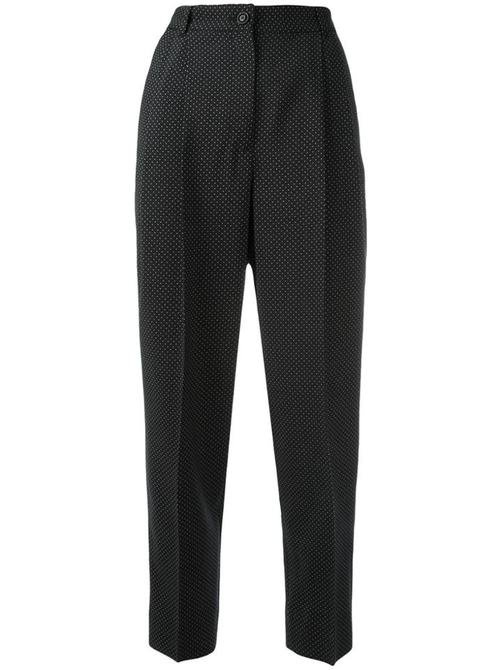 Dolce & Gabbana Micro Dots Trousers - Black