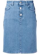 Closed - Fitted Denim Skirt - Women - Cotton/spandex/elastane - 27, Blue, Cotton/spandex/elastane
