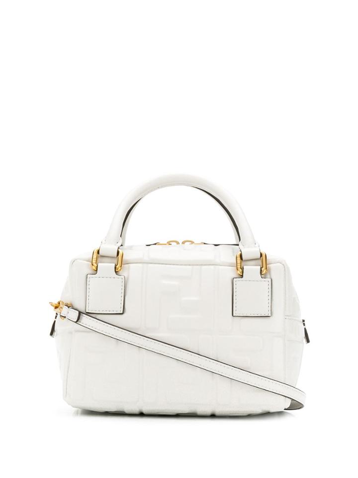 Fendi Mini Boston Bag - White