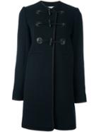 Carven Toggle Coat, Women's, Size: 36, Blue, Polyamide/acetate/viscose/virgin Wool